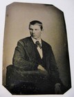 Antique Tintype Photo Of An Exceptionally Handsome Dapper Sexy Young Man