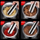 Stainless Steel Mortar And Pestle  5 Inch Polished Food 5 Inch  Silver 