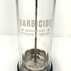 Vtg Barbicide Disinfectant Fungicide   Virucide Clear Glass Jar Barber Shop  12   