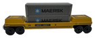 Whittle Shortline Railroad    Wooden Maersk Doublestack Intermodal    Ddtx 750977