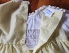 Polly Flinders Vintage Girls Sz T3 Hand Smocked Dress Yellow Dotted Swiss  white