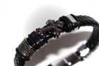 Christian Leather Bracelet For Men Braided Cross Wristband Jewelry Healing Gifts
