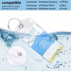 Waterproof And Reusable Cruise Luggage Tag Holders - 4 Pack For Carnival  Ncl   