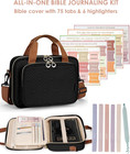 Bible Cover Case For Women  Large Bible Bag Carrying Case With Shoulder Strap  B