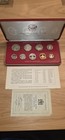 1977 Republic Of Malta Decimal Proof 9 Coin Set Franklin Mint With Case And Coa