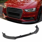 Front Bumper Lip Splitter For Audi S4 B8 5 A4-s-line 2013 Carbon Fiber Look