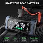 10000a Car Jump Starter Air Compressor Tire Inflator Battery Booster Charge Case