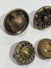 12 Antique Brass Buttons Variety Lot Nice 