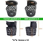 New Plastic Web Drop Pockets  Set Of 6  Billiard Pool Table Liners Free Shipping