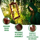6-tier Wooden Sword Holder Stand Wall Mount Katana Display Rack Bracket Hanger