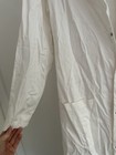 White Long Lab Coat M With Pockets And Button Up With A Collar