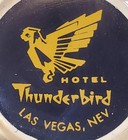 Vintage 1950 s Thunderbird Hotel Las Vegas Nevada Glass Casino Ashtray