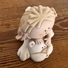 Vintage Bumpkins Fabrizio For George Good 1986 Baby On Bear Rug Figurine No Box