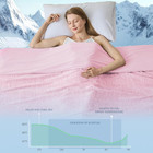 Cooling Blanket Queen Size  Cooling Blankets For Hot Sleepers  Absorbs Heat To K