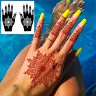 12 Sheets Henna Tattoo Stencil Kit For Hands  Indian Arabian Temporary Tattoo   