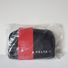 Tumi Delta Traveling Soft Case Amenity Kit First Business Class Black Airlines 