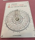 Vintage Concise Circular Slide Rule By Sama   Etani And Reference Tables