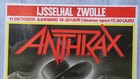 Rare Anthrax Original 1987 Tour Poster Testament Paul Di anno s Metal - 23 x33 