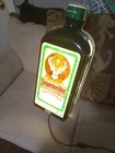 J  germeister Bottle Electric Light Up Bar Sign 25x11 Mancave Vintage Plastic