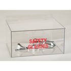 Zoro Select 3tca8 Safety Glasses Dispenser  Tray  20 Pairs  Petg  7 In H X 11 
