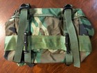 Vintage 90s Us Army Usgi Woodland Camo Nylon Combat Training Field Buttpack