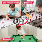 Pool Foosball Hockey Table 4-ft Game Combo Air Powered