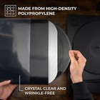 Vinyl Record Outer Sleeves - 100 Pack - Transparent Protective Cover For 12 