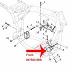 Tarazon Rubber Front Motor Mount Isolator For Harley Dyna Fxd Fxdwg 1991-2017