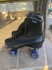 Vintage Roller Derby Quad Roller Skates Size 7 Black 