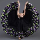720 Degree Women Flamenco Dance Skirts Modern Dance Print Large Skirt Stagewear