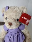 New Fao Schwarz Teddy Bear Plush 11   Stuffed Animal W dress Geoffry Toys R Us