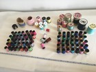 Vtg Singer Deluxe Monogrammer cams thread needles feet buttons bobbins lace
