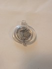 Vintage Rare Lucerne Swiss Lucite Pendant Watch Red Dial For  Parts Or Repair 