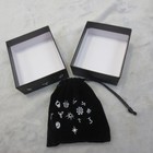 Witchs Runes Set Of 13 Engraved Birch Wooden Witch Rune Set W  Bag