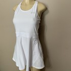 Under Armour Nwt White Racerback Athletic Tennis Dress Women   s Size Medium