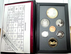 Canada Double Dollar 1995 Proof Set W  Silver  1 Hudson s Bay Co  Anniversary
