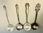 Four Vintage And Antique Sterling And Silver Plate Sauce Ladles - 1 37 Toz