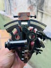 Vintage Brass Sextant With Leather Case 5 75  Maritime Navigation Gift Decor