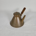 Vintage French Copper Chocolate Pot Wood Handle Garanti Villedieu 