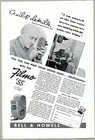 Original Body By Fisher 1938 Vintage Car Advert Verso Filmo Bell   Howell Ad