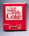 Vintage Tab Soda   Coca-cola - Matchbook - Unstruck - Things Go Better With Coke