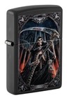 Reaper Final Verdict Design 46164 Black Matte Zippo Lighter New Anne Stokes