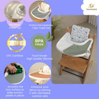 Silicone Tray Placemat Compatible With Stokke Tripp Trapp High Chair Tray  dusty