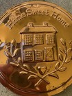 Vintage Copper Wall Hanging Key Holder Embossed Country Home Sweet Home