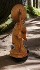 Japanese Netsuke Style Wooden Fuku God    superb Craftsmanship Hand Carved    6   
