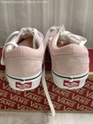 Vans Old Skool Pink White Canvas Suede Low Top Sneakers Men 5 5 Women 7