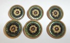 6 Antique Brass Paris 1882 Flower French Buttons