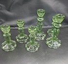 Simeitol Green Candlestick Holders Set 6  Taper Candle Holders  4 3  H   6 3  H