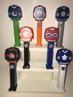 Rare Complete Set Of 7 Nhl Hockey Jersey Pez Dispensers - Jets  Oilers  Maple Le