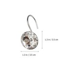 Shower Curtain Hanger Bathroom Rhinestones Hooks Shower Curtain Rings